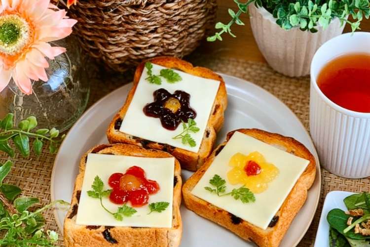 お花トースト レシピ 作り方 By えむ クックパッド 簡単おいしいみんなのレシピが378万品