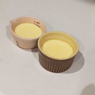 離乳食 初期 卵黄茶碗蒸しの写真