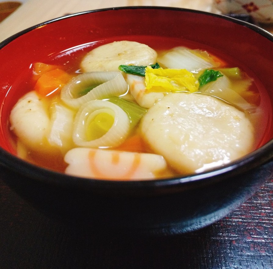 【給食】豆腐の団子汁の画像