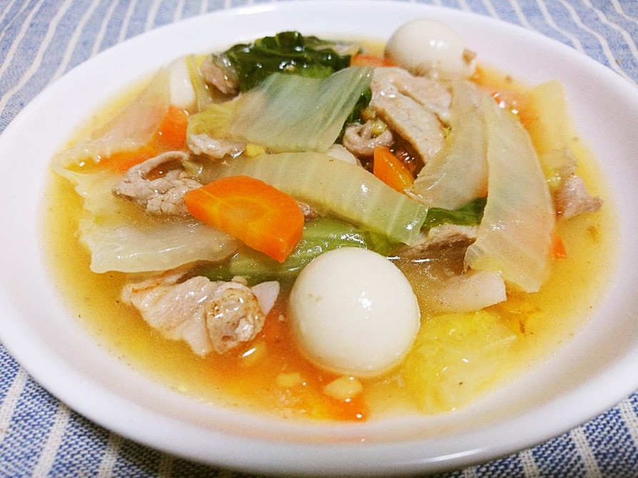 具沢山で美味しい♫白菜と豚肉の中華風旨煮の画像