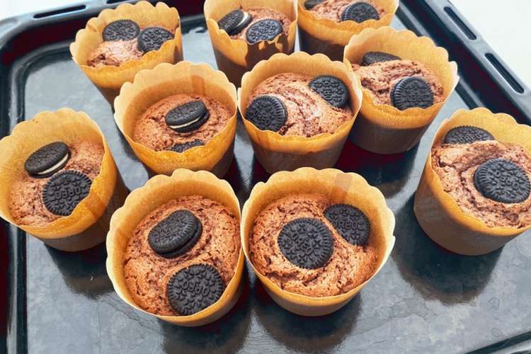 バレンタイン オレオチョコカップケーキ レシピ 作り方 By Mayu Bass クックパッド