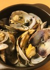 アサリのワイン蒸●バジル＆レモン汁しあげ