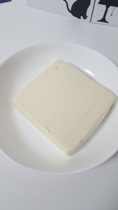 レンジで簡単！豆腐の水切り！の写真