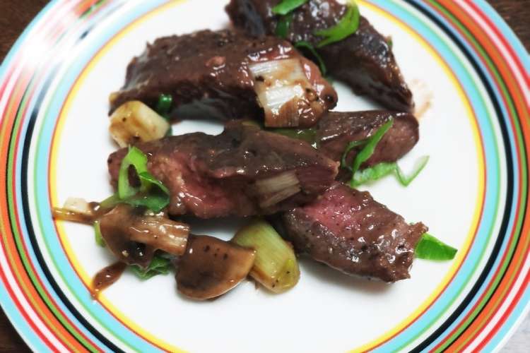 低温調理 ミスジステーキ肉オイスター炒め レシピ 作り方 By Nishioka クックパッド