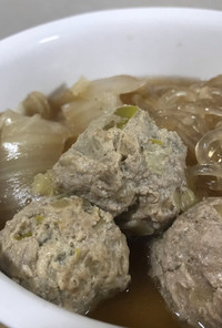 ぽかぽか〜♫肉団子と白菜の春雨スープ