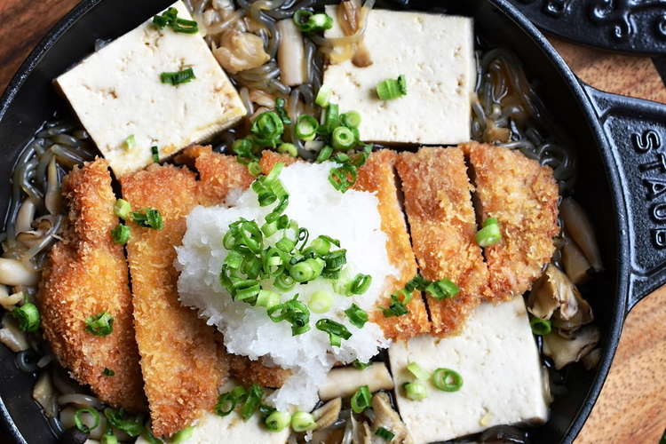 堅豆腐ときのこのカツ煮込み レシピ 作り方 By みき クックパッド