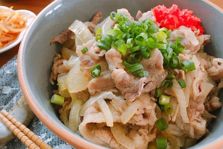 ぱぱっとできる めんつゆで簡単 牛丼 レシピ 作り方 By Mari 314 クックパッド 簡単おいしいみんなのレシピが373万品