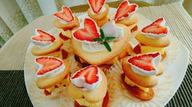 バレンタイン❤クッキーサンドチーズケーキ