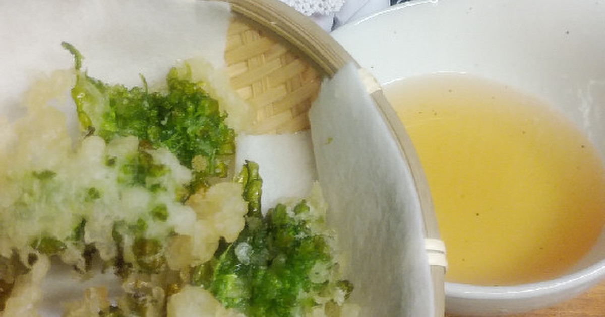 リカちゃん 菜の花の天ぷらꕤ 市販粉で レシピ 作り方 By ゆち虎 クックパッド 簡単おいしいみんなのレシピが350万品