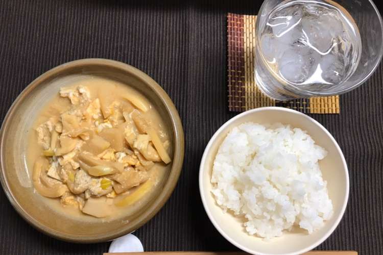 ご飯のおかずに 筍と油揚げの卵とじ レシピ 作り方 By Nemuの木 クックパッド 簡単おいしいみんなのレシピが356万品