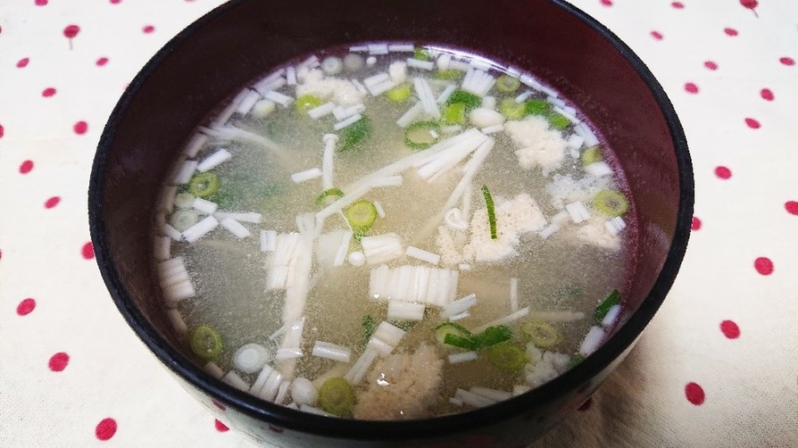 うどんスープを使った長芋のすり流し汁の画像