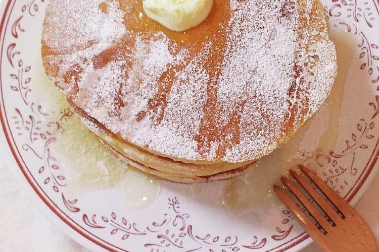薄力粉でシンプルなパンケーキ レシピ 作り方 By 4児男子母さんの台所 クックパッド 簡単おいしいみんなのレシピが350万品