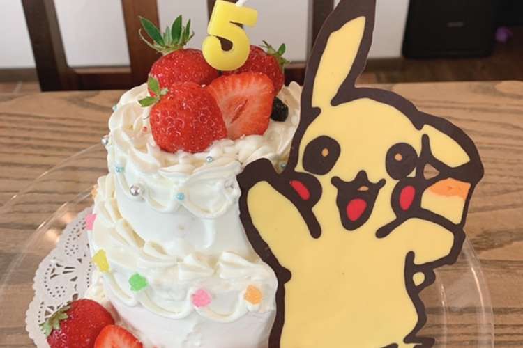ピカチュウのバースデーケ レシピ 作り方 By Tomoichigo クックパッド 簡単おいしいみんなのレシピが370万品
