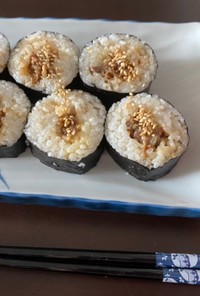 簡単絶品★焼き肉マヨネーズの太巻き寿司