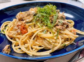 サバのパスタ