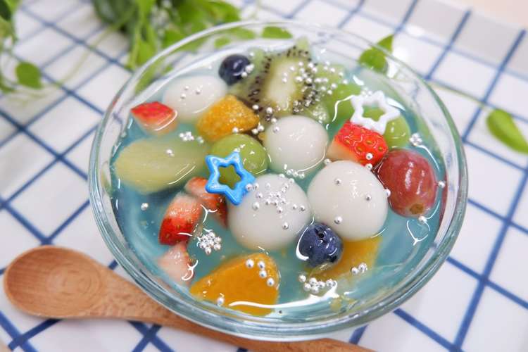 七夕フルーツポンチ 彡 レシピ 作り方 By みたけ食品 クックパッド 簡単おいしいみんなのレシピが356万品