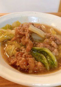 牛肉と白菜のオイスターソース煮込み