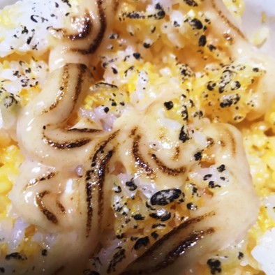 明太マヨの炙り卵かけご飯の写真