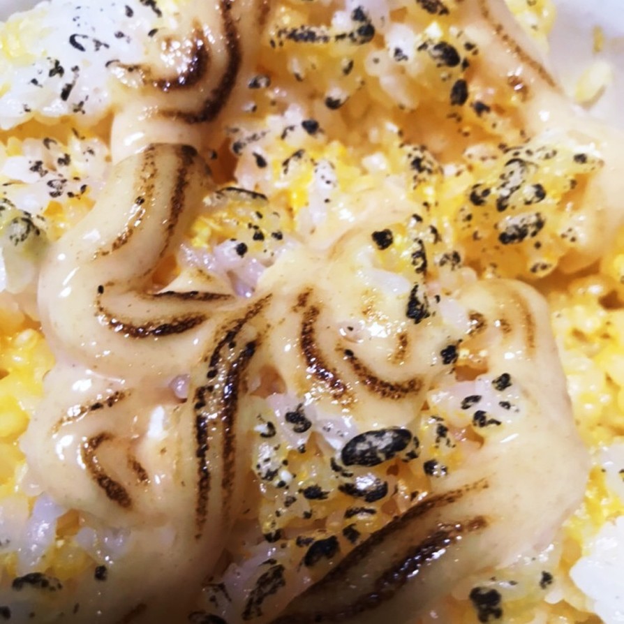明太マヨの炙り卵かけご飯の画像