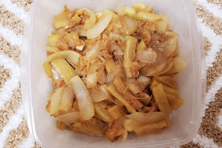 超簡単 大根と玉ねぎのなめたけ炒め レシピ 作り方 By コフトン クックパッド 簡単おいしいみんなのレシピが358万品