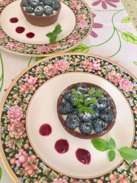 ブルーベリーレアチーズケーキタルト