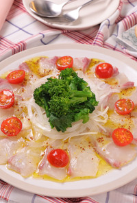 春野菜と鯛のカルパッチョ