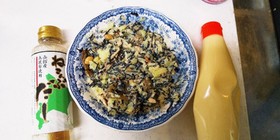 ひじき煮を、入れたポテトサラダ