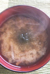 春の穀物入りサッパリ味噌スープ