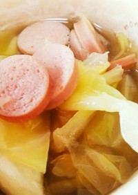 完成まで10分★キャベツの中華スープ