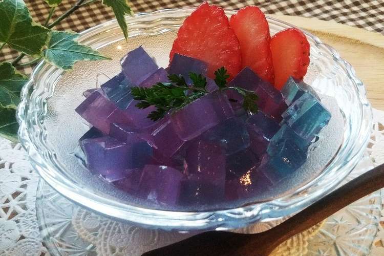 バタフライピーのモザイクゼリー レシピ 作り方 By Oliveの樹 クックパッド 簡単おいしいみんなのレシピが357万品