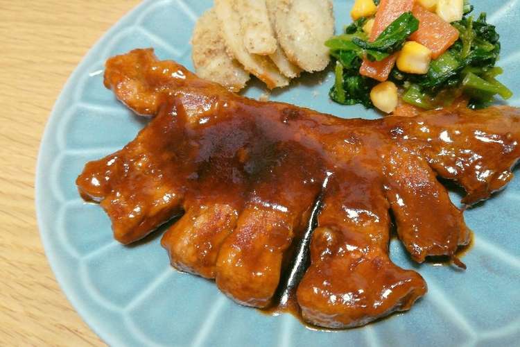 トンテキ バーベキューソース風 レシピ 作り方 By なおぶくろ クックパッド 簡単おいしいみんなのレシピが352万品