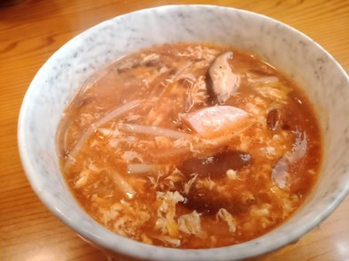 体温まる 酸辣湯スープの写真