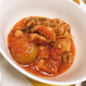 鶏もも肉のトマト煮込み♡簡単美味しい