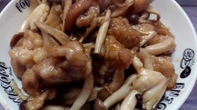 鶏肉ときのこの照り焼き