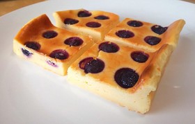 ブルーベリーのベイクドチーズケーキ