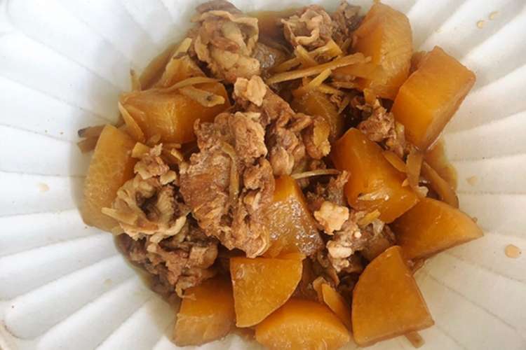 ご飯がすすむ 圧力鍋で豚と大根の甘辛煮 レシピ 作り方 By まえぱらごはん クックパッド 簡単おいしいみんなのレシピが364万品