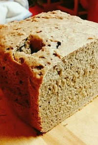 HBで作る全粒粉+ライ麦のパン