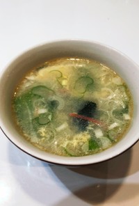 カニカマと豆腐の中華スープ