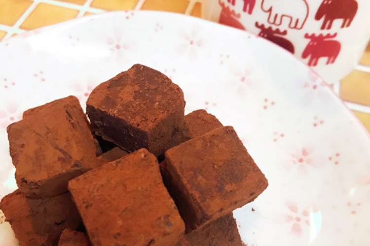 板チョコ レンジで作る簡単 生チョコ レシピ 作り方 By 苺ちょこれいと クックパッド