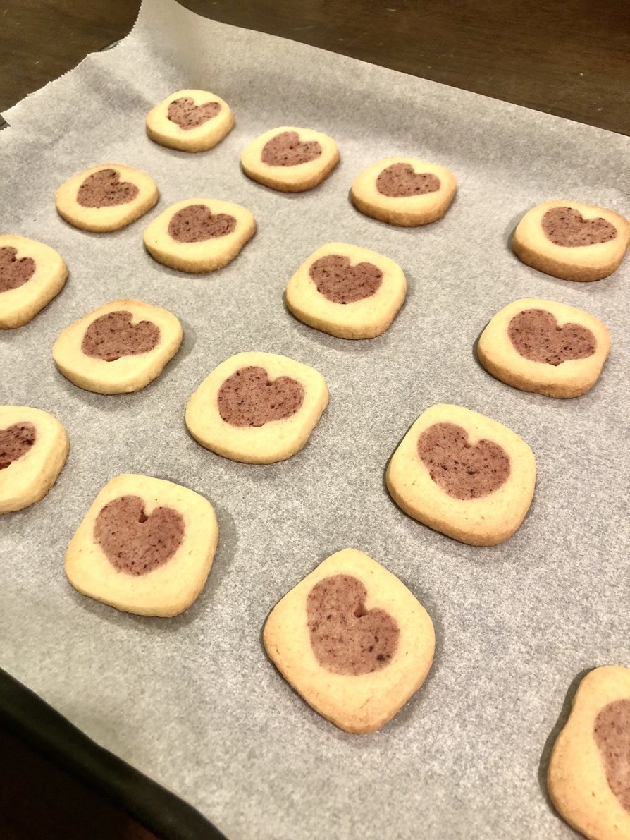 バレンタイン♡アイスボックスクッキーの画像