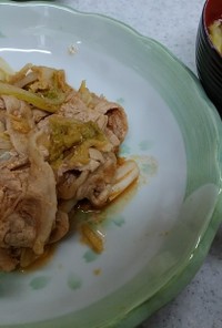 ❄豚肉の白菜ソースケチャ炒め&白菜の味噌