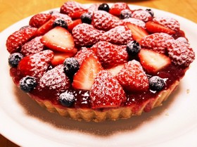 簡単!レアチーズいちごタルト