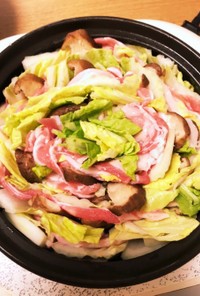 豚バラ椎茸白菜のミルフィーユ鍋