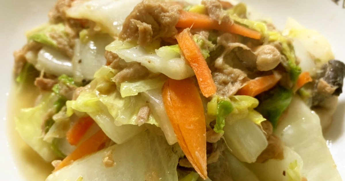 白菜とキノコのシーチキン炒め by たーぼのはは☆ 【クックパッド】 簡単おいしいみんなのレシピが355万品