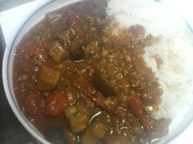 うちのひき肉カレー・夏