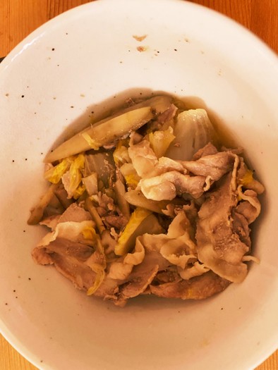 ホットクック　白菜と豚肉のすき焼き風の写真