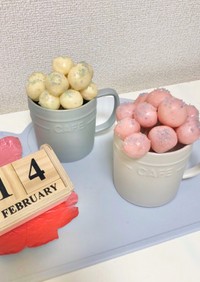 バレンタイン☆ケーキポップス風おだんご