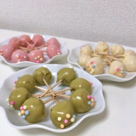 ひなまつり☆ケーキポップス風白玉だんご