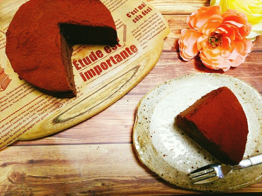 レンジde低糖質チョコケーキの画像