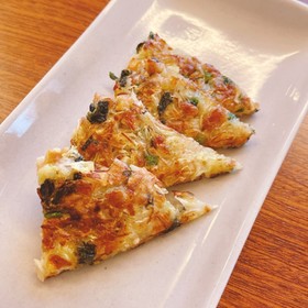 納豆とキャベツのおやき(チヂミ)